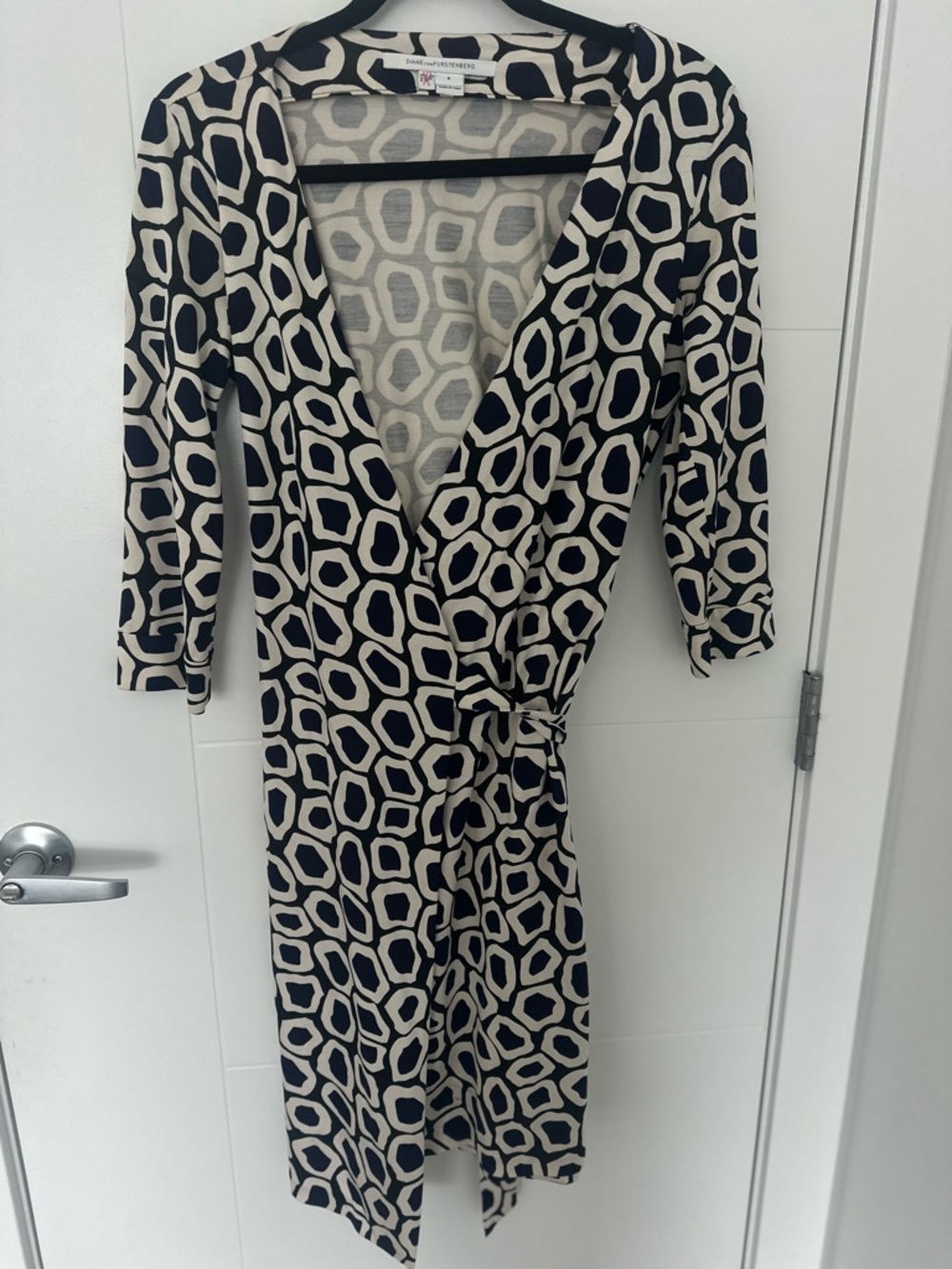 Diane Von Furstenberg Silk Wrap Midi Dress